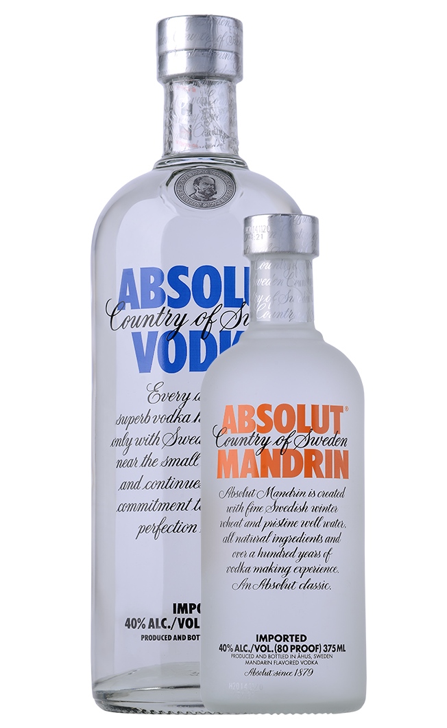 Buy Absolut Blue Vodka Twin Pack 2 x 1L & Free Absolut Mandrin Vodka 37.5cl  in Ras Al Khaimah, UAE
